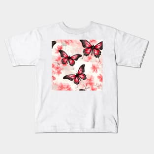 Butterflies Watercolor 23 - Zebra Longwing Kids T-Shirt